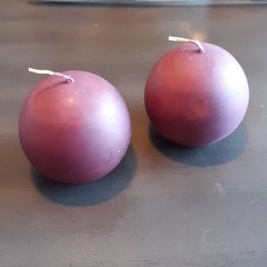PartyLite 3" ball candles - set of 2